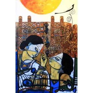 Nisar Ahmed, 20 x 30 Inch, Acrylic on Canvas, Figurative Painting, AC-NA-036